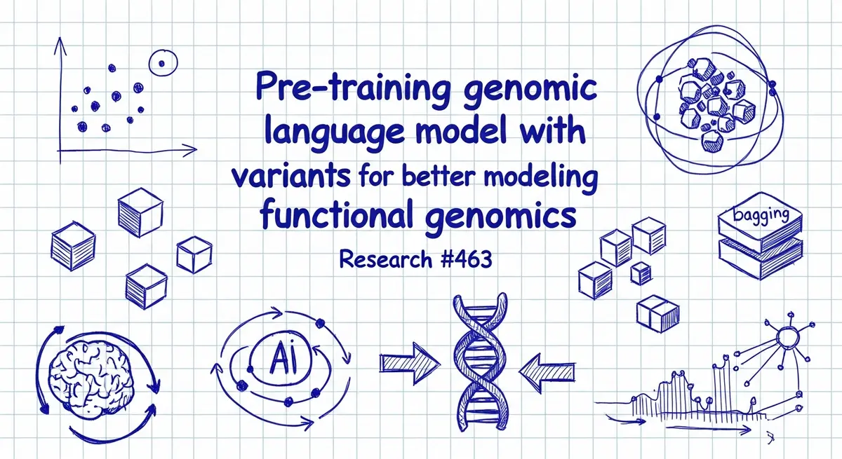 אימון מקדים של מודל שפה גנומי עם וריאנטים לשיפור המידול של גנומיקה פונקציונלית