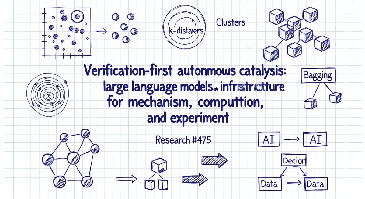 קטליזה אוטונומית בגישת Verification-First: מודלי שפה גדולים כתשתית למנגנון, חישוב וניסוי