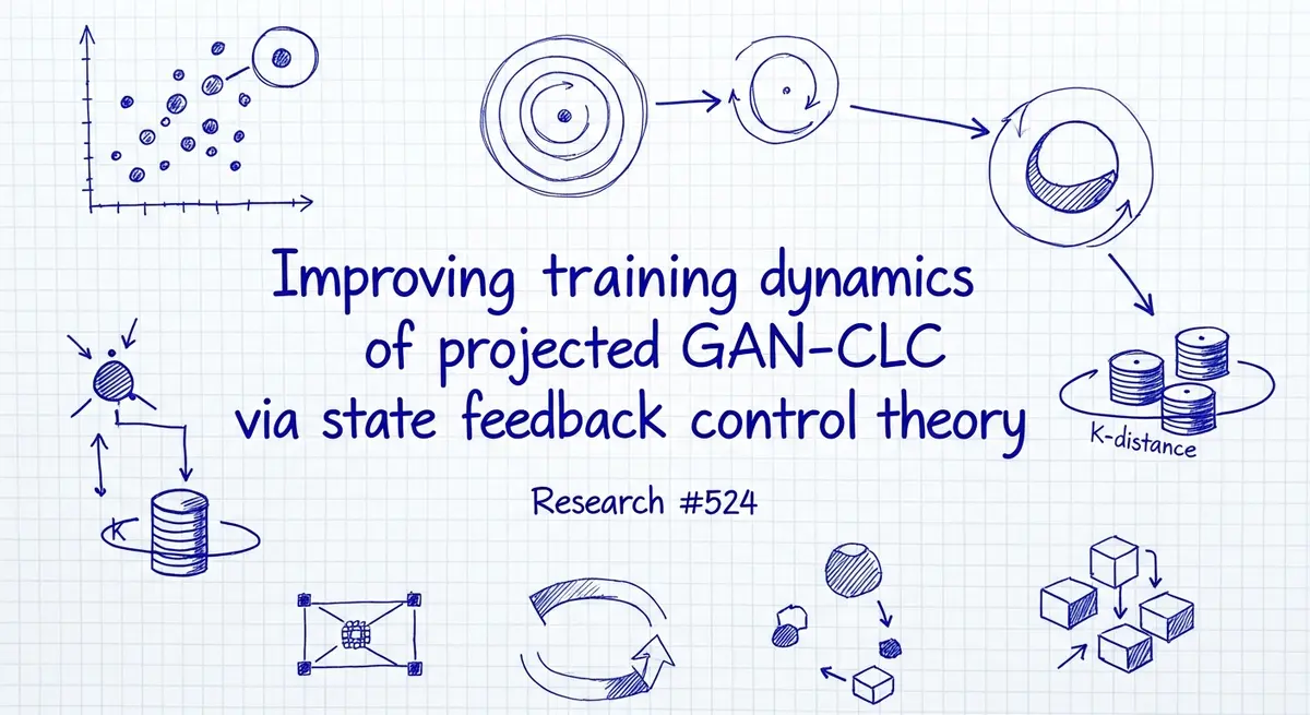 שיפור דינמיקת האימון של Projected GAN-CLC באמצעות תורת בקרת משוב מצב