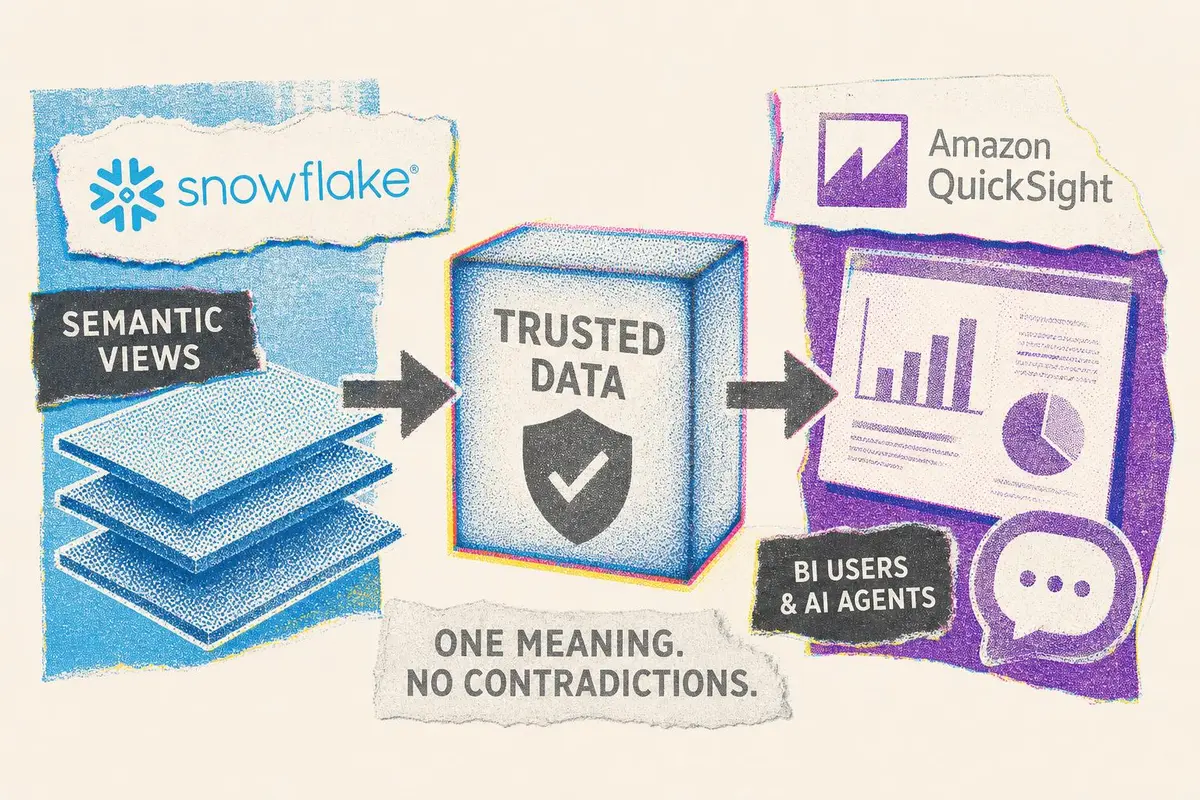 בינה עסקית מבוססת AI: איך Snowflake ו-Amazon QuickSight מנסים לפתור את משבר האמון בדאטה