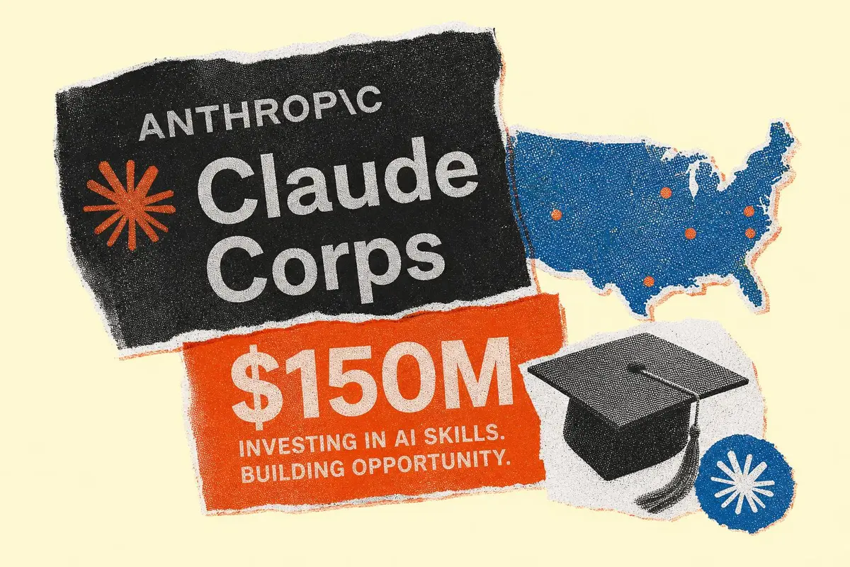 אנתרופיק משיקה את Claude Corps: השקעה של 150 מיליון דולר בהכשרת דור העבודה של הבינה המלאכותית