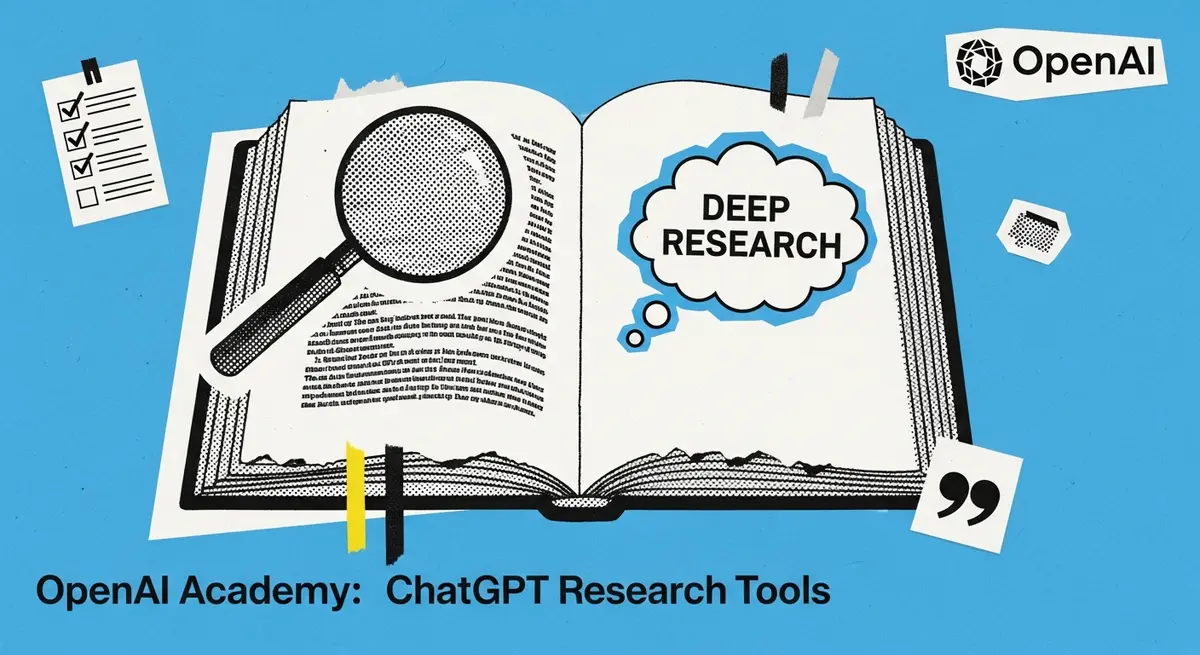 OpenAI Academy: כך משתמשים ב-ChatGPT למחקר עם מקורות, ציטוטים ותוצרים מקצועיים