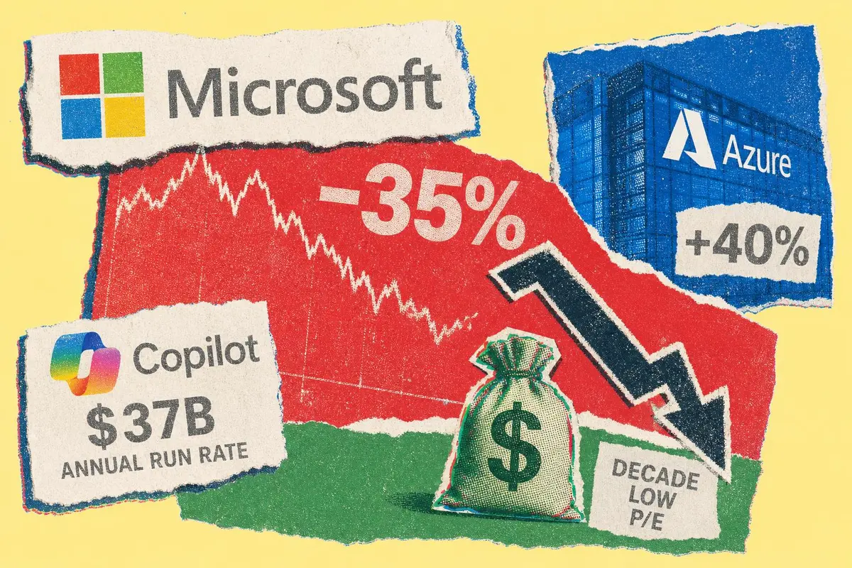 מניית Microsoft צנחה 35%: האם זו הזדמנות הקנייה של העשור?