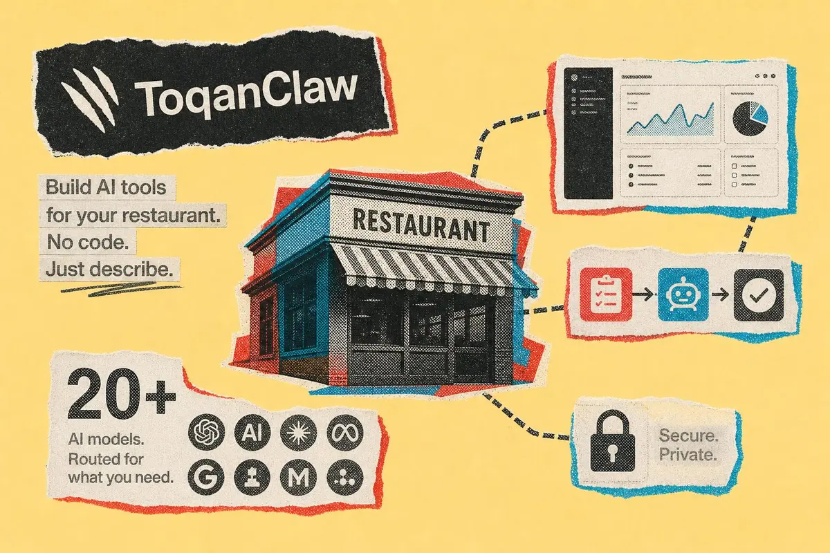 ToqanClaw: הפלטפורמה שמאפשרת למסעדות לבנות כלי AI בלי קוד