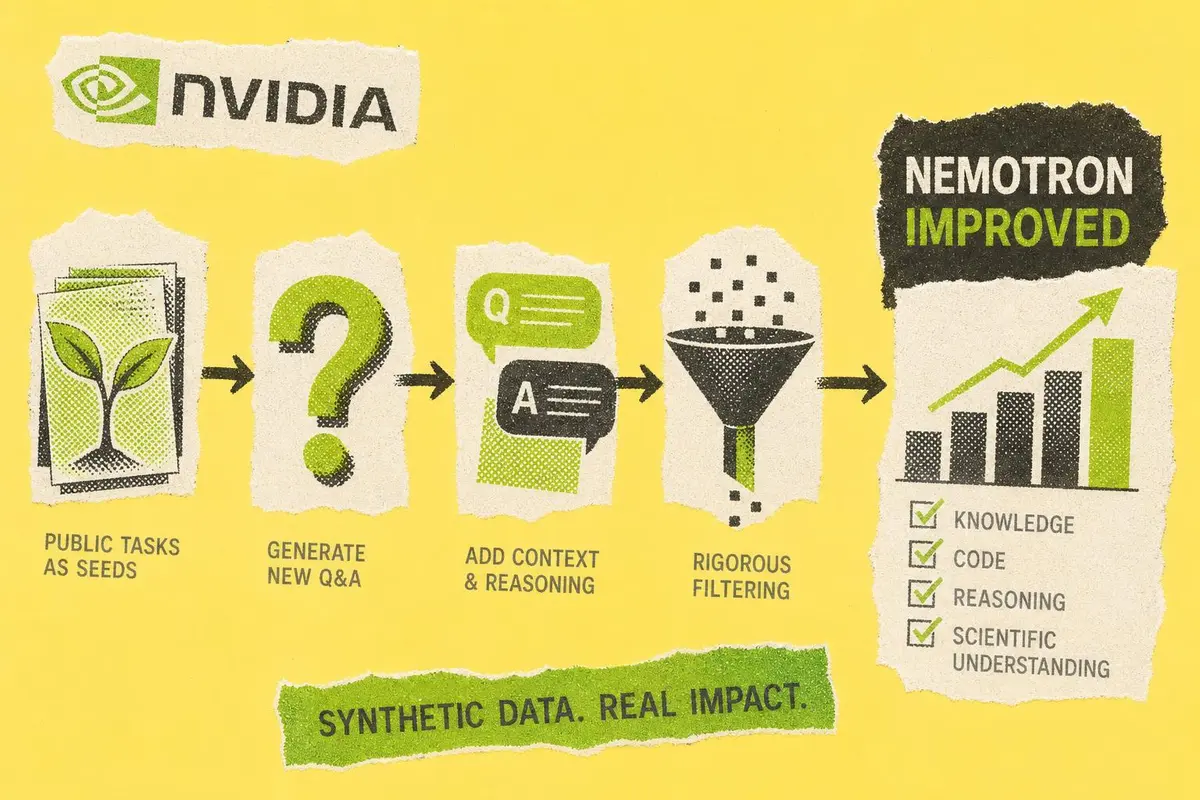 נתונים סינתטיים לאימון מודלי שפה: כך NVIDIA משפרת את Nemotron עם שאלות ותשובות מבוססות משימות