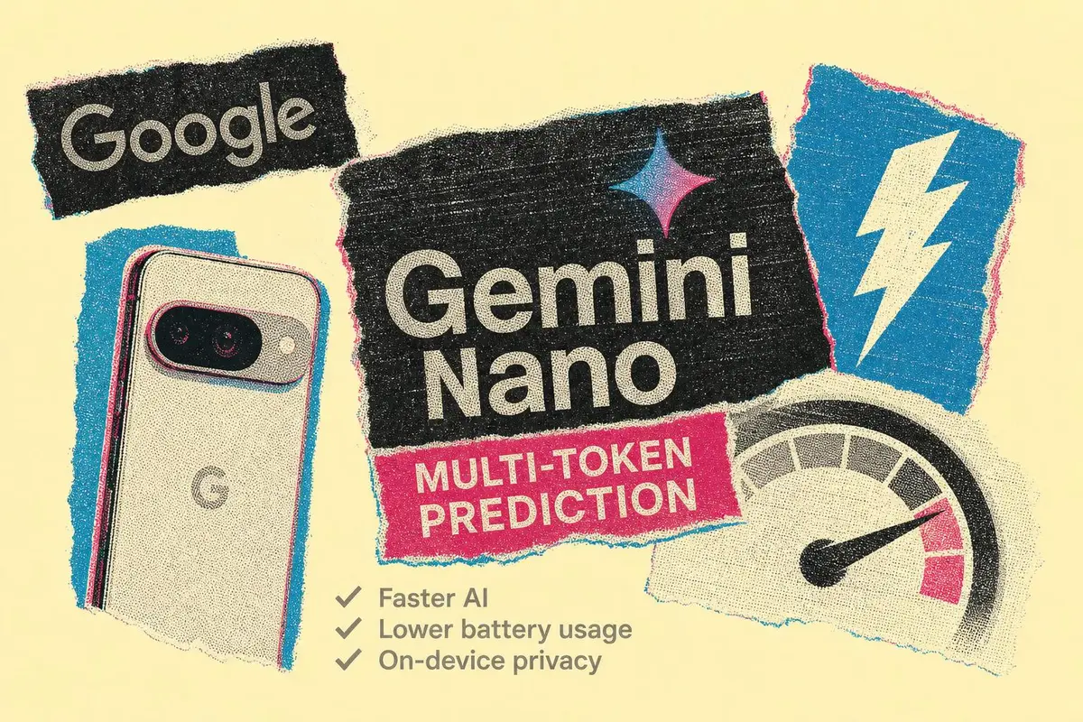 גוגל מאיצה את Gemini Nano בפיקסל: Multi-Token Prediction מביא AI מהיר וחסכוני יותר במכשיר