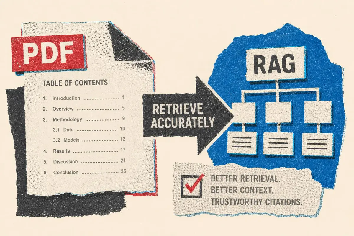מערכות RAG למסמכי PDF: למה שחזור תוכן עניינים הוא תנאי לאחזור מדויק בארגון?