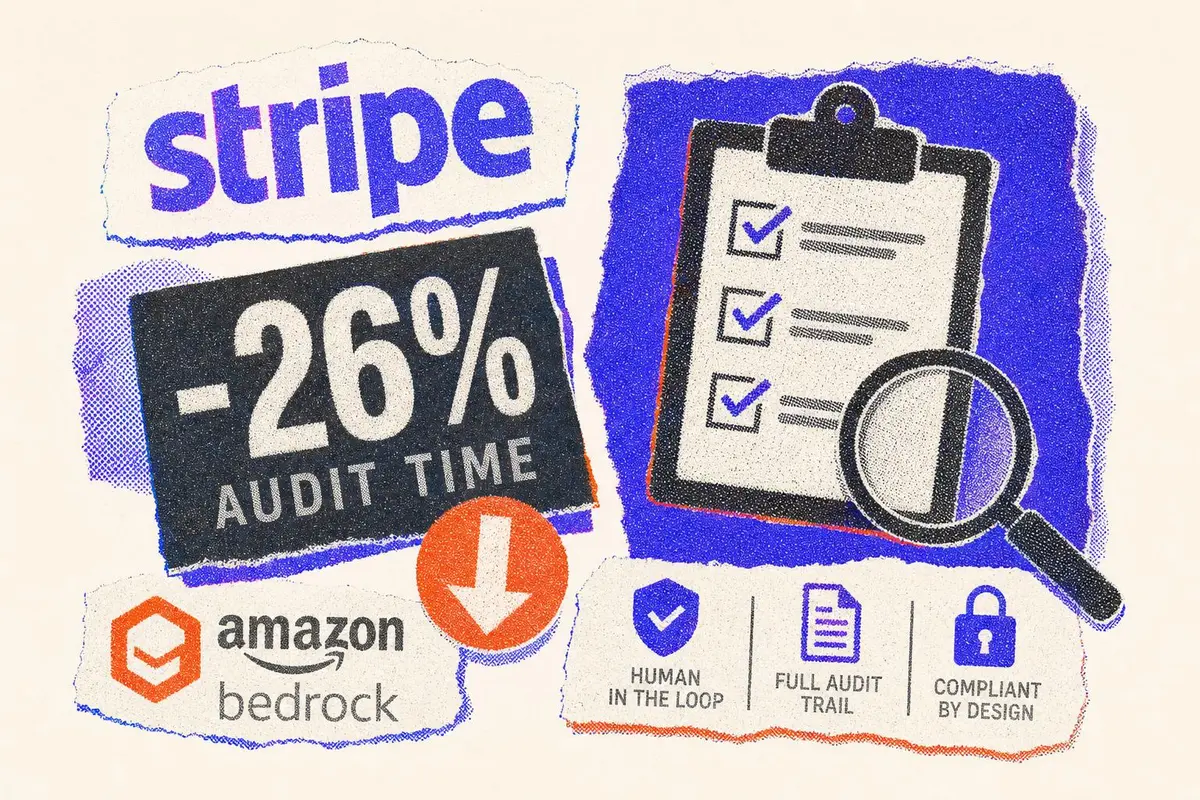 סוכני AI בציות פיננסי: כך Stripe קיצרה ביקורות ב-26% עם Amazon Bedrock