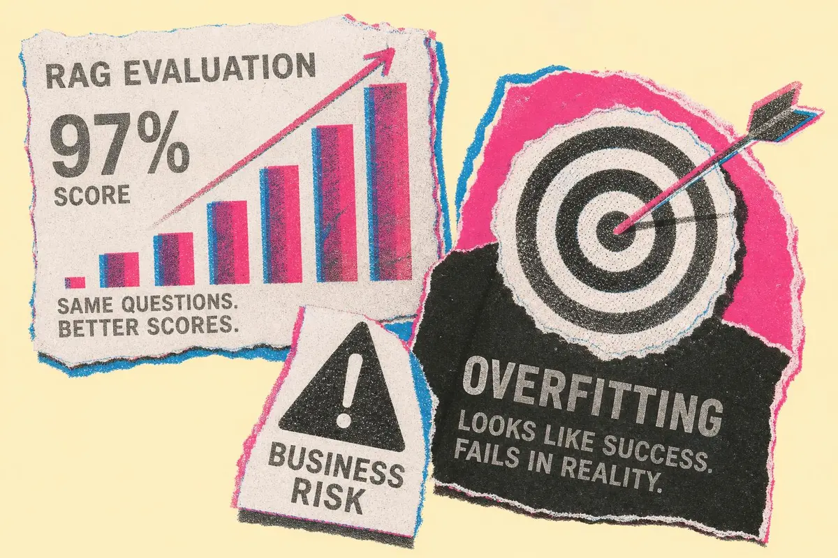 הערכת RAG בלי אשליות: איך Overfitting הופך ציון AI של 97% לסיכון עסקי
